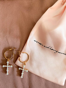 Mary Cross Earrings - PRE ORDER